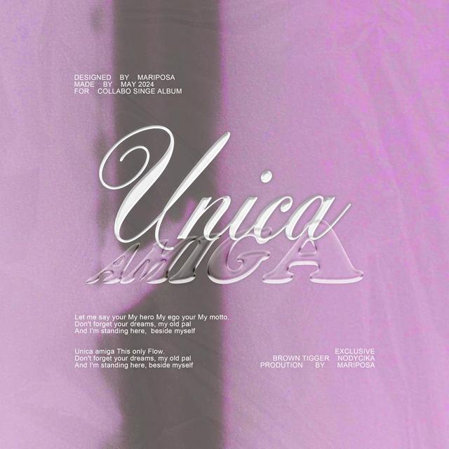 Album cover art for Unica amiga