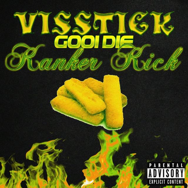 Album cover art for Visstick Gooi Die Kanker Kick