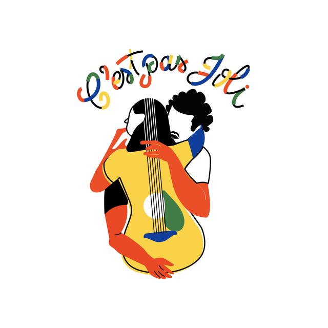 Album cover art for C'est pas joli