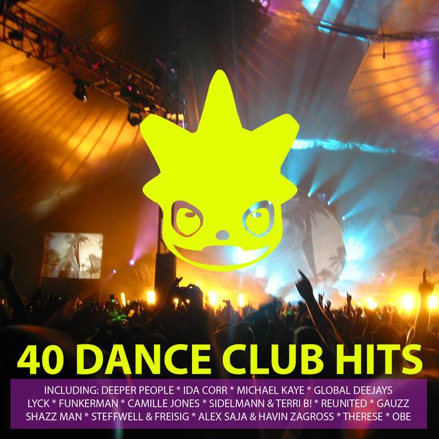 Album cover art for 40 Dance Club Hits Volume 1 (only Essential Hits & Anthems In Electro, Dance, House, Trance And Techno)