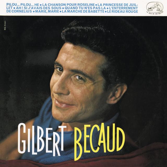 Album cover art for Gilbert Becaud 1958-1960