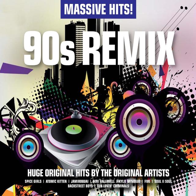 Album cover art for Massive Hits! - 90s Remix