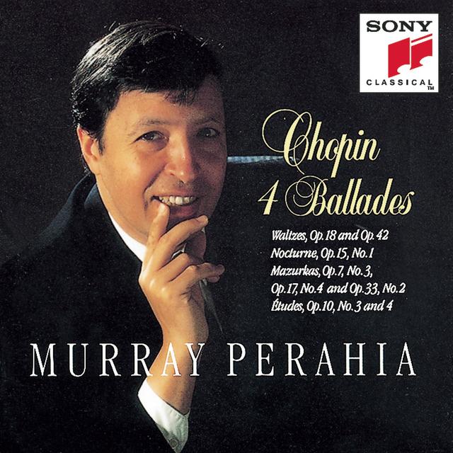 Album cover art for Chopin : Ballades, Waltzes Op. 18 & 42, Nocturne, Op. 15 No. 1; Mazurkas Op. 7 No. 3, Op. 17 No. 4, Op. 33 No. 2, Etudes Op. 10 Nos. 3 & 4