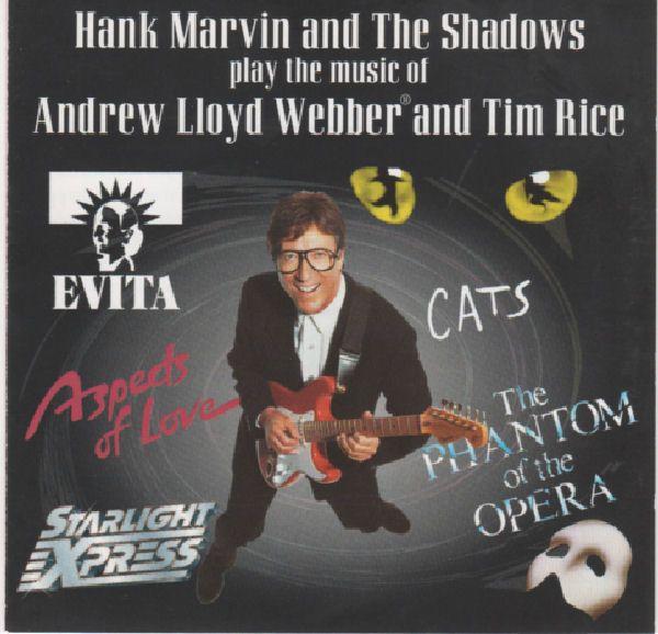 Album cover art for Hank Marvin and the Shadows Play the Music of Andrew Lloyd Webber and Tim Rice