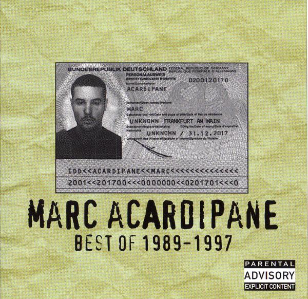Album cover art for Marc Acardipane: Best of 1989-1997