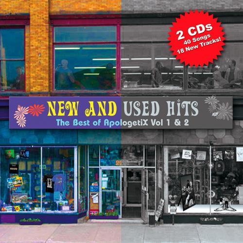 Album cover art for New And Used Hits (The Best Of ApologetiX Vol 1 & 2)